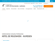 Tablet Screenshot of hoteldemolenhoek.nl